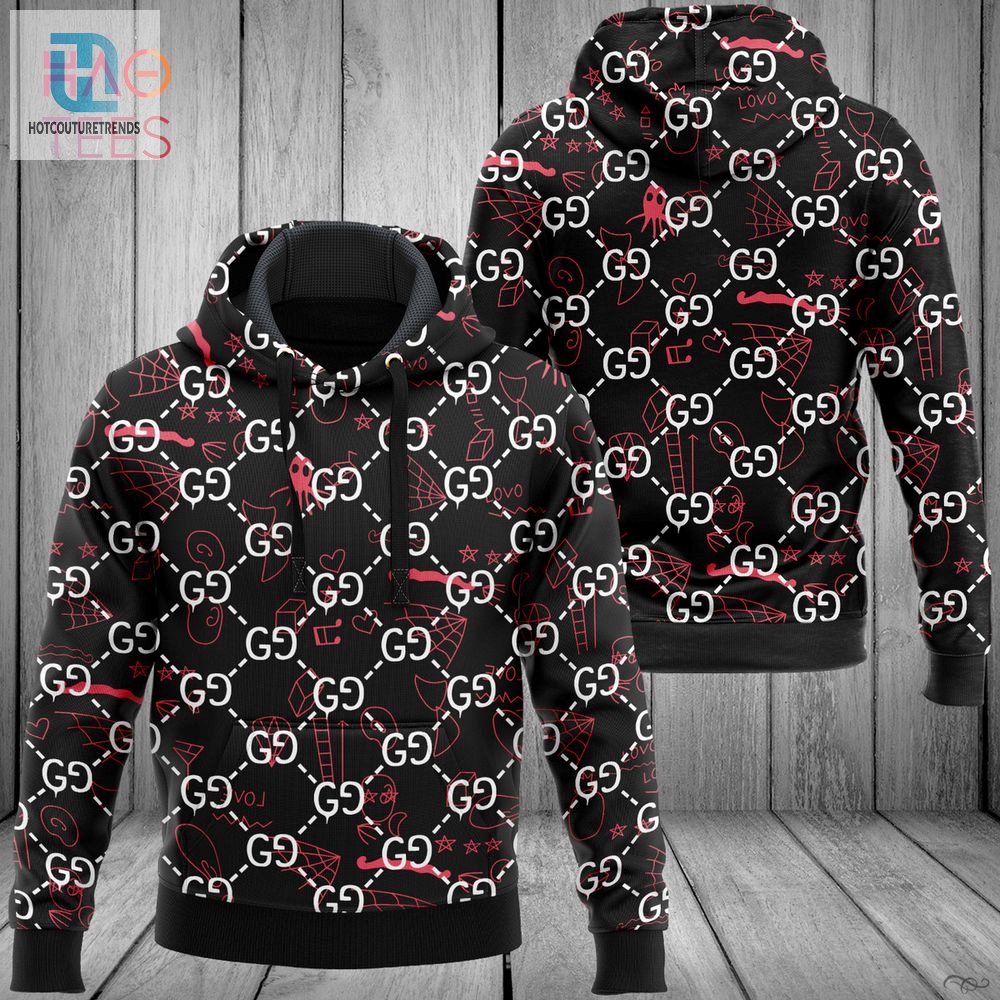 New Gucci Luxury Brand Hoodie And Pants All Over Printed Luxury Store 