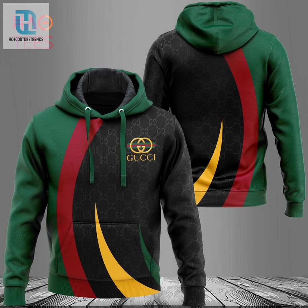 New Gucci Green Red Black Gold Hoodie Pants Limited Edition Luxury Store 