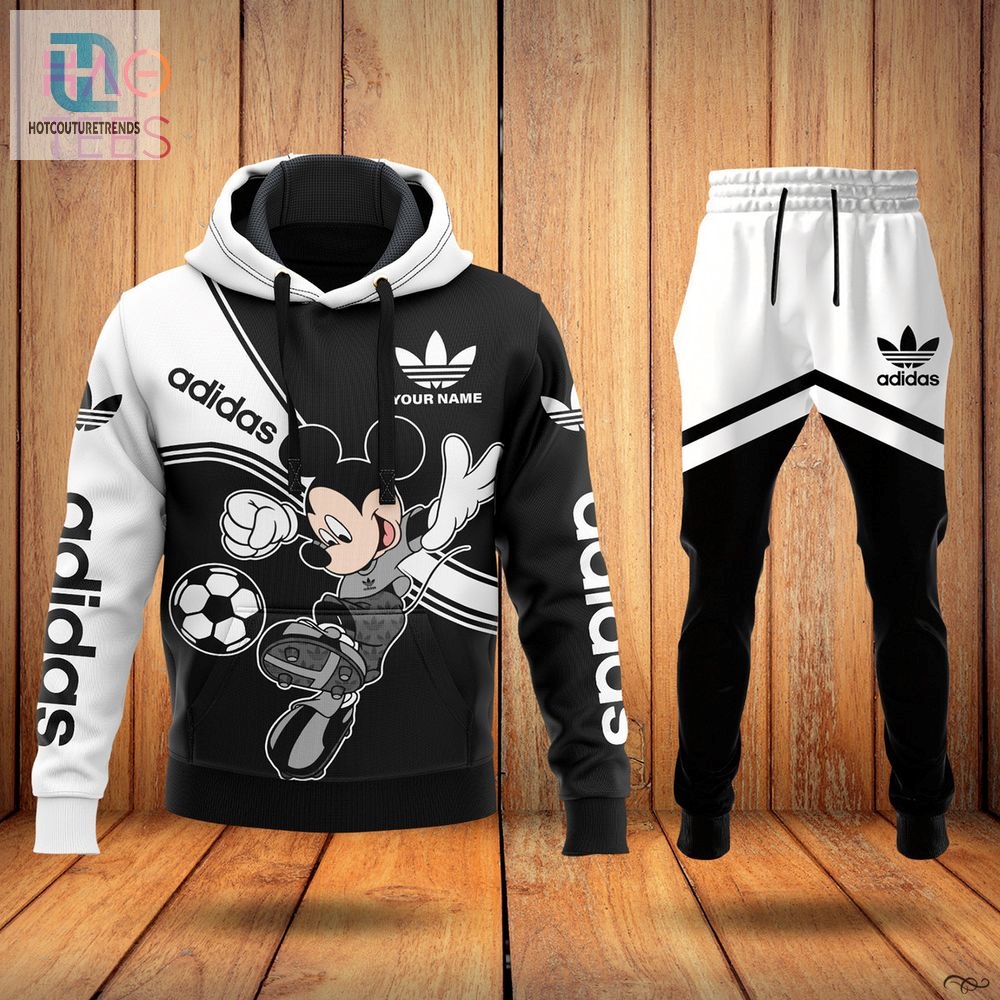 Best Adidas White Black Hoodie And Pants Pod Design Luxury Store 