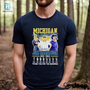 Michigan Wolverines Jim Harbaugh 2015 2023 Thank You For The Memories Shirt Hoodie hotcouturetrends 1 3