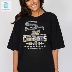 San Francisco 49Ers Logo Players Name National Football Conference Champions 2023 2024 Sunday January 28 Shirt Hoodie hotcouturetrends 1 2