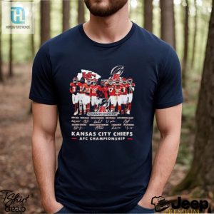 Official Chiefs 2023 Afc Championship Signature Shirt hotcouturetrends 1 2