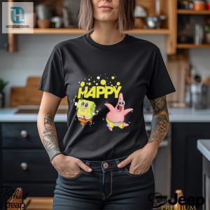 Spongebob Squarepants Happy Dancing Spongebob And Patrick Shirt hotcouturetrends 1 3