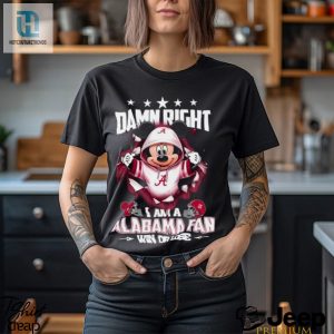 Mickey Mouse Damn Right I Am A Alabama Crimson Fan Win Or Lose Shirt hotcouturetrends 1 3