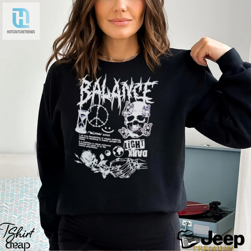 Balance Skull Light Dark Shirt hotcouturetrends 1