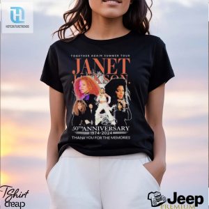 Official Together Again Summer Tour Janet Jackson 50Th Anniversary 1974 2024 Thank You For The Memories Signature Shirt hotcouturetrends 1 3