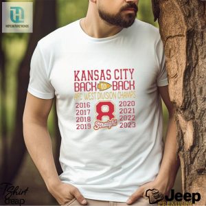 Kansas City Chiefs Back To Back Afc West Division Champs 8 Straight 2016 2023 Shirt hotcouturetrends 1 1