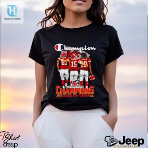 Champion Afc Championship Champions Kansas City Chiefs Signatures Shirt hotcouturetrends 1 3