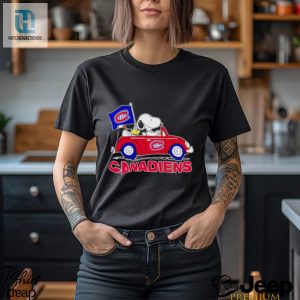 Snoopy And Woodstock Driving Car Canadiens Shirt hotcouturetrends 1 2