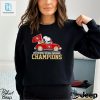 Snoopy And Woodstock Driving Car San Francisco 49Ers 2023 Nfc Champions Shirt hotcouturetrends 1