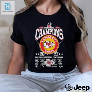 Kansas City Chiefs Champions 2023 2024 American Football Conference Team Signature Shirt hotcouturetrends 1 2