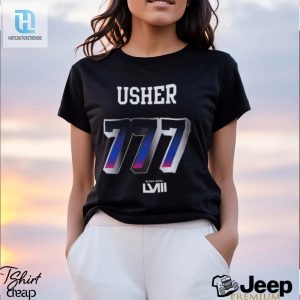 Usher Super Bowl Lviii Collection Mitchell Ness Black Triple Seven Legacy Shirt hotcouturetrends 1 2