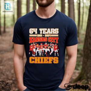Kansas City Chiefs 64 Years Of The Memories Football 1960 2024 T Shirt hotcouturetrends 1 3