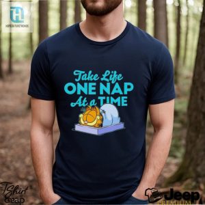 Garfield Take Life One Nap At A Time Garfield Zipped Shirt hotcouturetrends 1 2