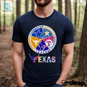 Astros Rangers Texans Longhorns Cowboys Texas Logo Shirt hotcouturetrends 1 2