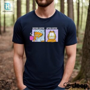 Garfield Before Coffee And After Coffee Shirt hotcouturetrends 1 2