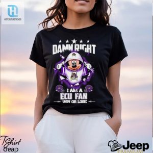 Mickey Mouse Damn Right I Am A East Carolina Pirates Fan Win Or Lose Shirt hotcouturetrends 1 2