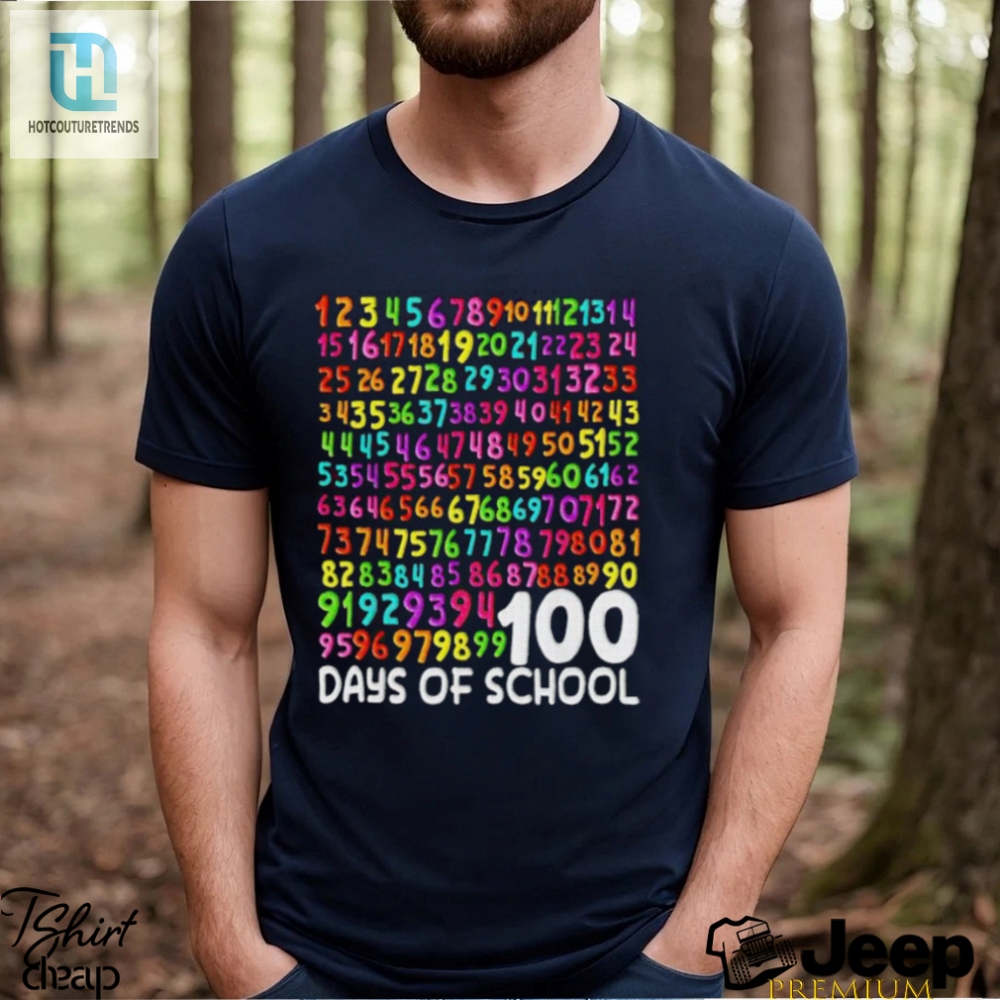 100Th Day Of School Teacher 100 Days Math Numbers Shirt 