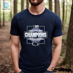 Penn State Nittany Lions 2024 Wrestling Dual Meet Champions Shirt hotcouturetrends 1 3