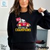 Snoopy And Woodstock Driving Car Kansas City Chiefs Super Bowl Lviii Champions Shirt hotcouturetrends 1