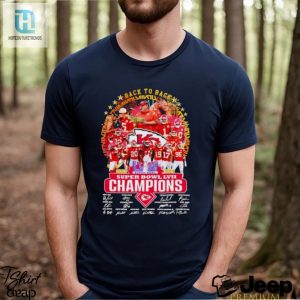 Back To Back 2023 2024 Super Bowl Lviii Champions Kansas City Chiefs Signatures Shirt hotcouturetrends 1 3