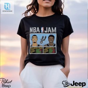 Nba Jam Spurs Wembanyama And Johnson Shirt hotcouturetrends 1 3