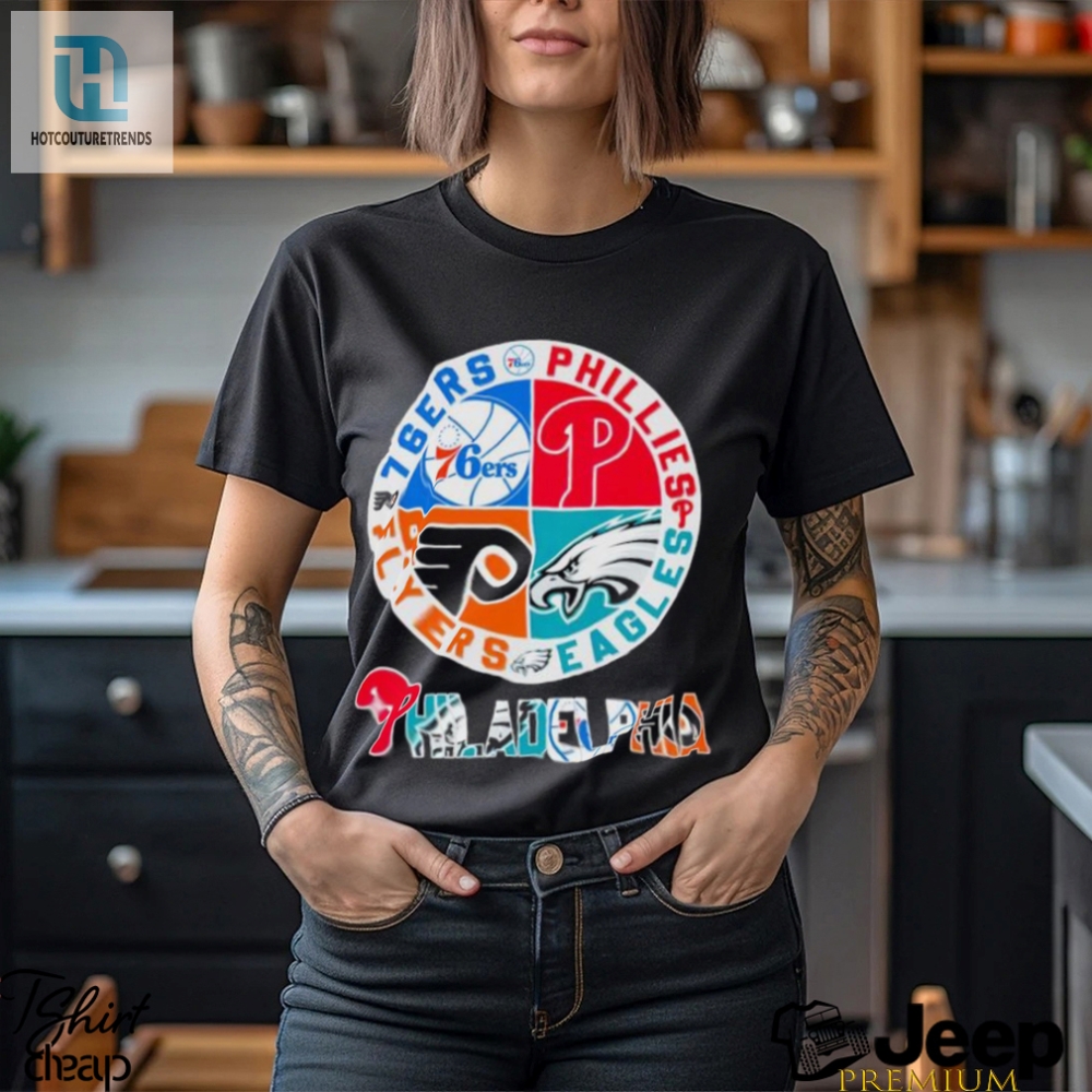 Phillies Eagles Flyers 76Ers Philadelphia Logo Shirt 