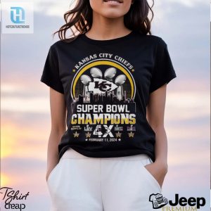 Kansas City Chiefs Super Bowl Champions 4X February 11 2024 Shirt hotcouturetrends 1 2