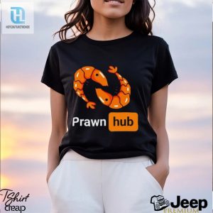 Prawn Hub Logo Parody Wordplay Shirt hotcouturetrends 1 3