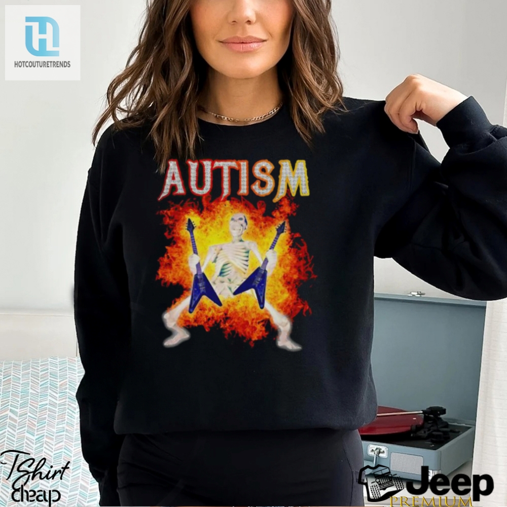 Autism Skeleton Meme Funny Shirt 