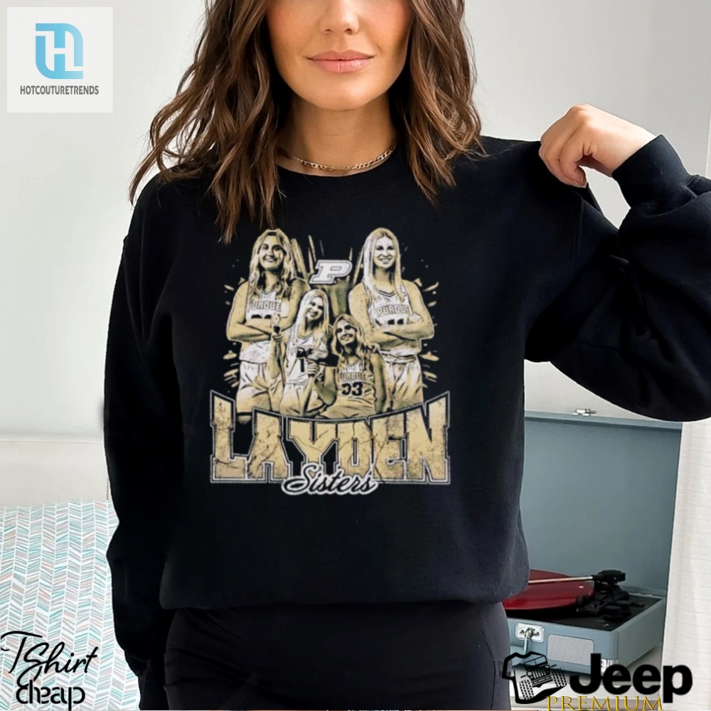 Layden Sister Purdue Cartoon Shirt 