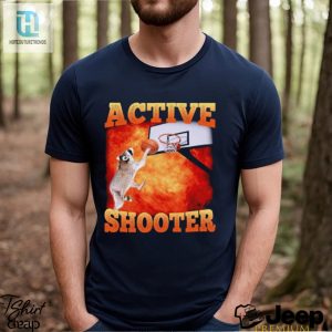 Active Shooter Funny Basketball Raccoon Meme Shirt hotcouturetrends 1 2