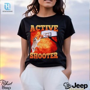 Active Shooter Funny Basketball Raccoon Meme Shirt hotcouturetrends 1 3