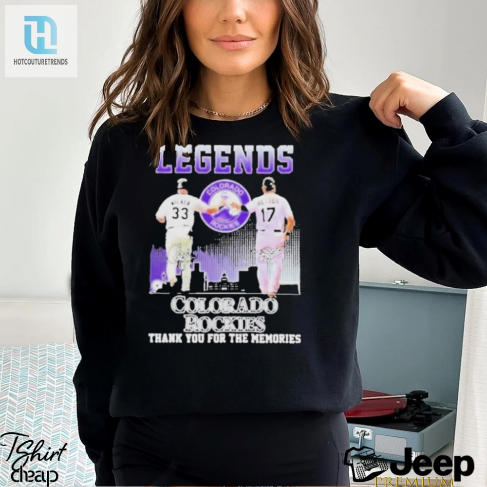 Official Legends Colorado Rockies Larry Walker And Todd Helton Thank You For The Memories Signatures T Shirt 