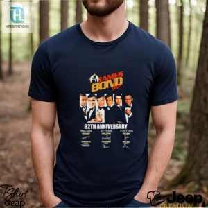 James Bond 007 62Th Anniversary 1962 2024 Signatures Shirt hotcouturetrends 1 2