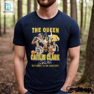 The Queen Caitlin Clark Ncaas Womens All Time Leading Scorer T Shirt hotcouturetrends 1 2