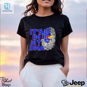 Kansas Jayhawks Its In My Dna Fingerprint Shirt hotcouturetrends 1 2