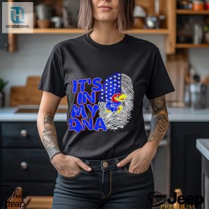 Kansas Jayhawks Its In My Dna Fingerprint Shirt hotcouturetrends 1 3