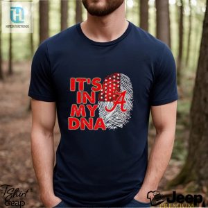 Alabama Crimson Tide Its In My Dna Fingerprint Shirt hotcouturetrends 1 3