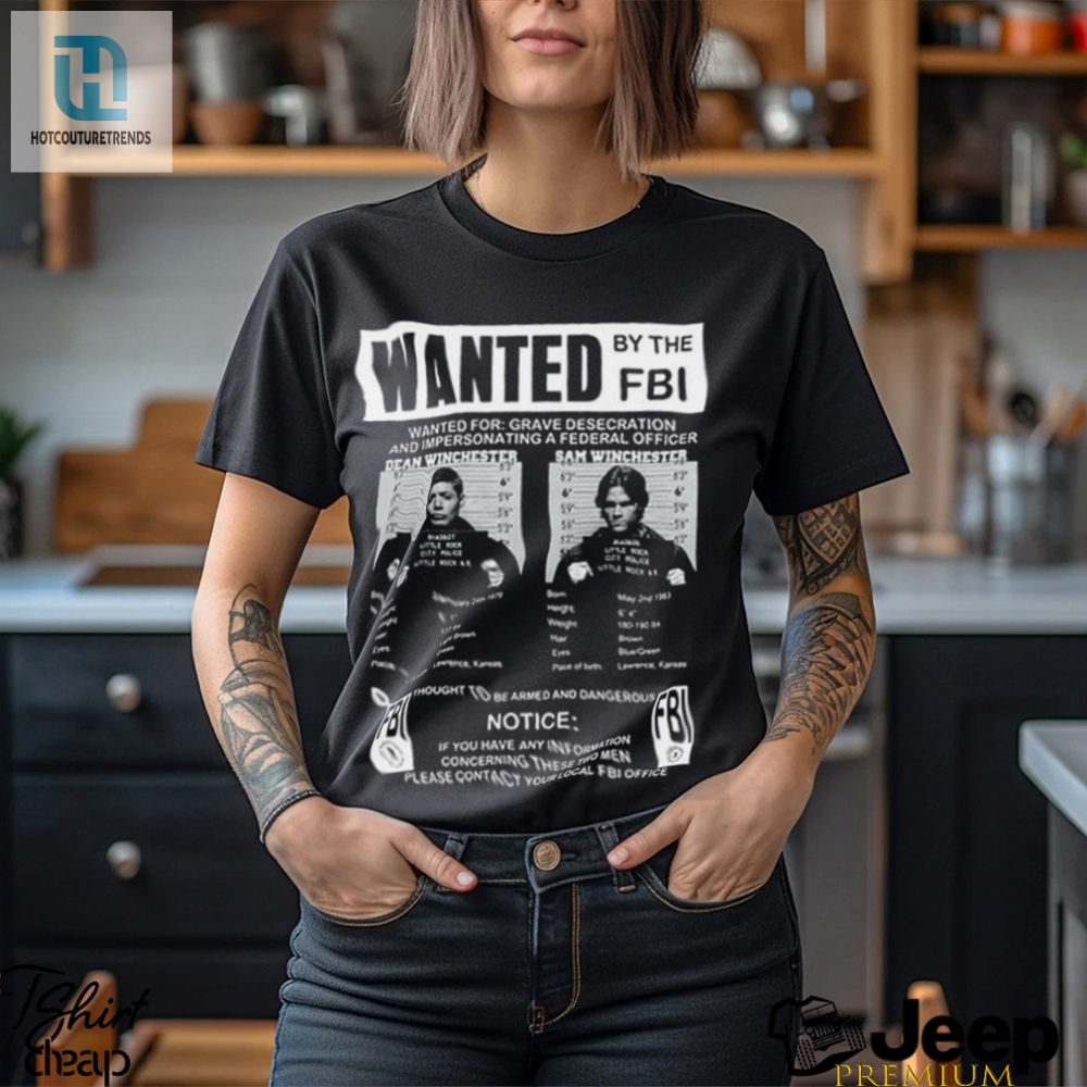 Supernatural Wanted By The Fbi T Shirt 
