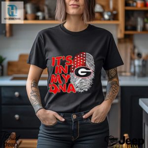 Georgia Bulldogs Its In My Dna Fingerprint Shirt hotcouturetrends 1 3