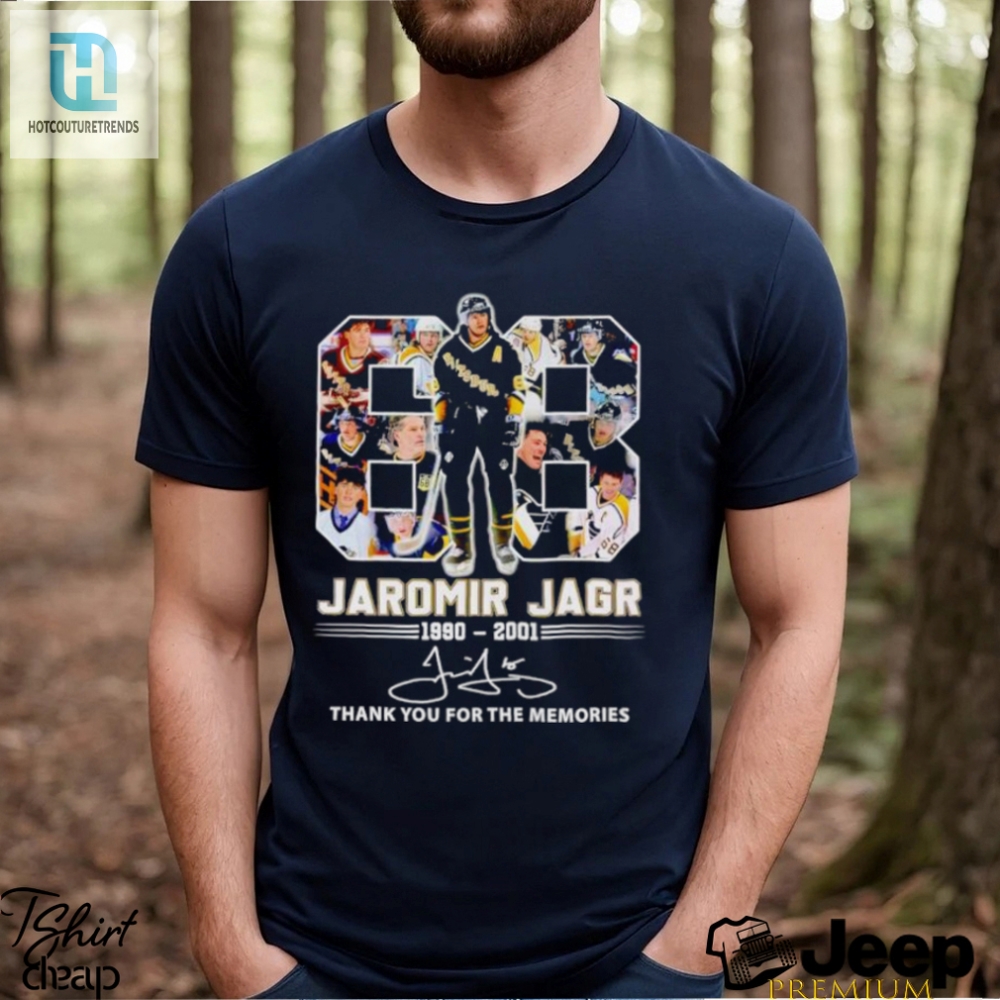 68 Jaromir Jagr 1990 2001 Thank You For The Memories Shirt 