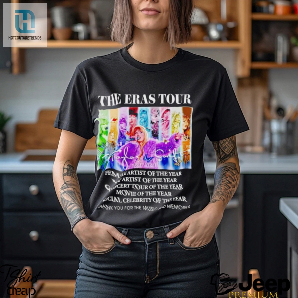 The Eras Tour 1989 2024 Thank You For The Music And Memories Shirt 