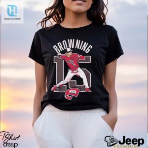 Brady Browning Wku Softball Cartoon Shirt hotcouturetrends 1 2