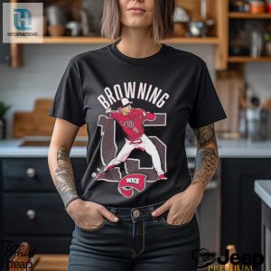 Brady Browning Wku Softball Cartoon Shirt hotcouturetrends 1 3