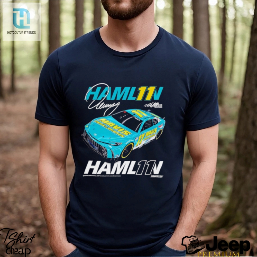 Denny Hamlin Joe Gibbs Mavis Car Shirt 