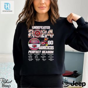 Undefeated 2024 Go Gamecocks Perfect Season Signatures Shirt hotcouturetrends 1 3