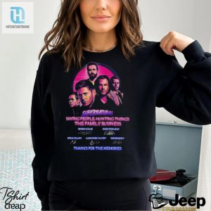 Supernatural Saying People Hunting Things The Family Business Thanks For The Memories T Shirt hotcouturetrends 1 3