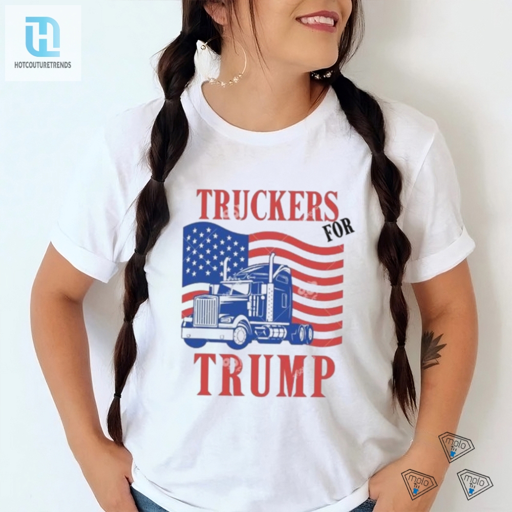 Return Truckers For Trump American Flag 2024 Shirt 