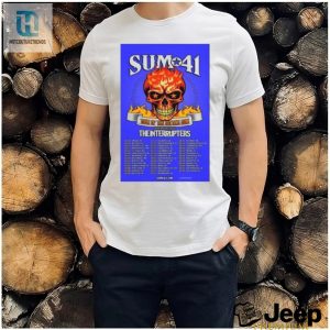 Skull Fire 2024 Sum 41 The Final World Tour Poster Shirt hotcouturetrends 1 3